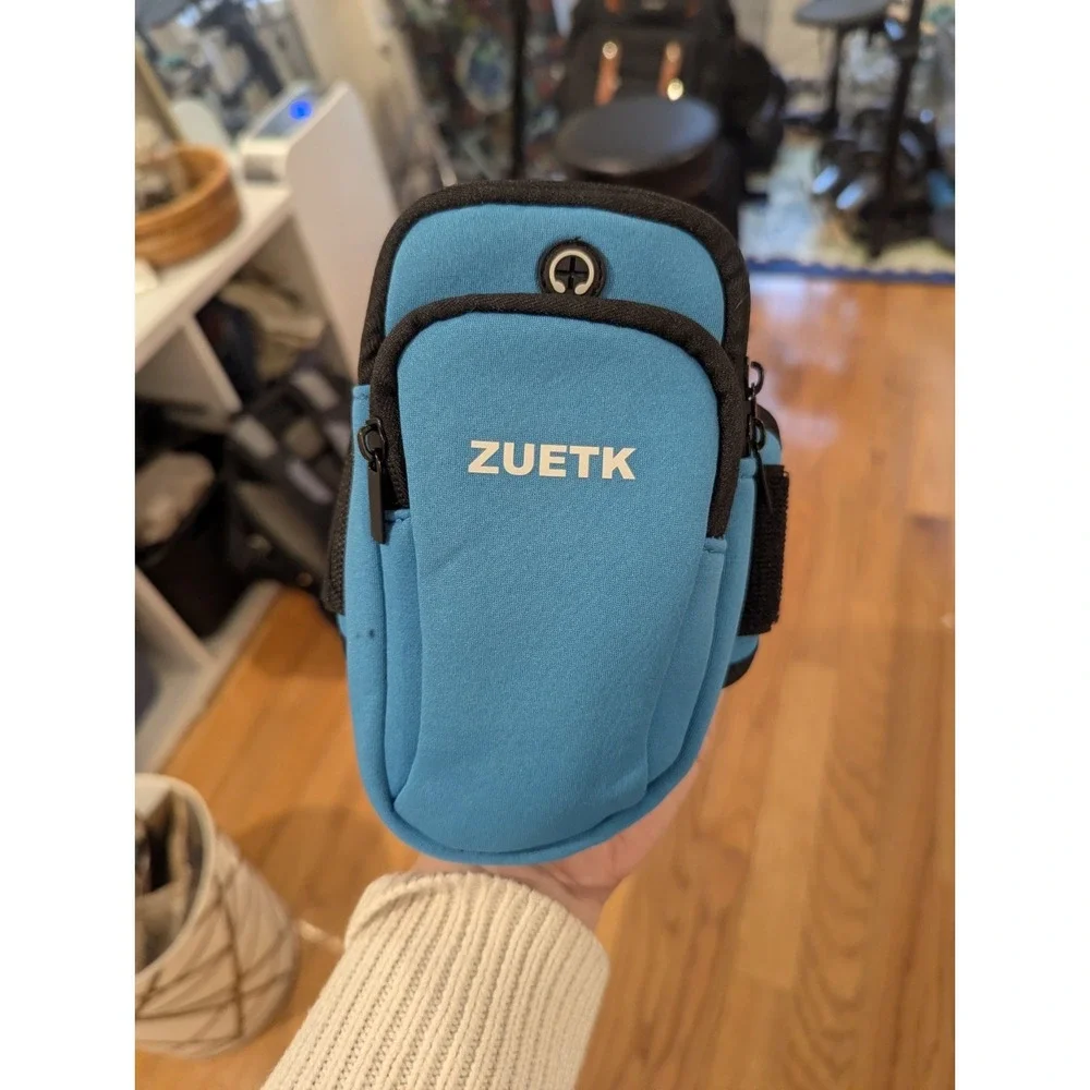 Gorpcore Running Phone Holder Armband ZUETK Fitness Workout Pouch Blue‎